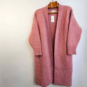 Killaloe Tweed Coat/Cardigan - Pink