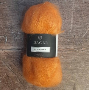 Isager Yarns Silk Mohair 64 - soft orange