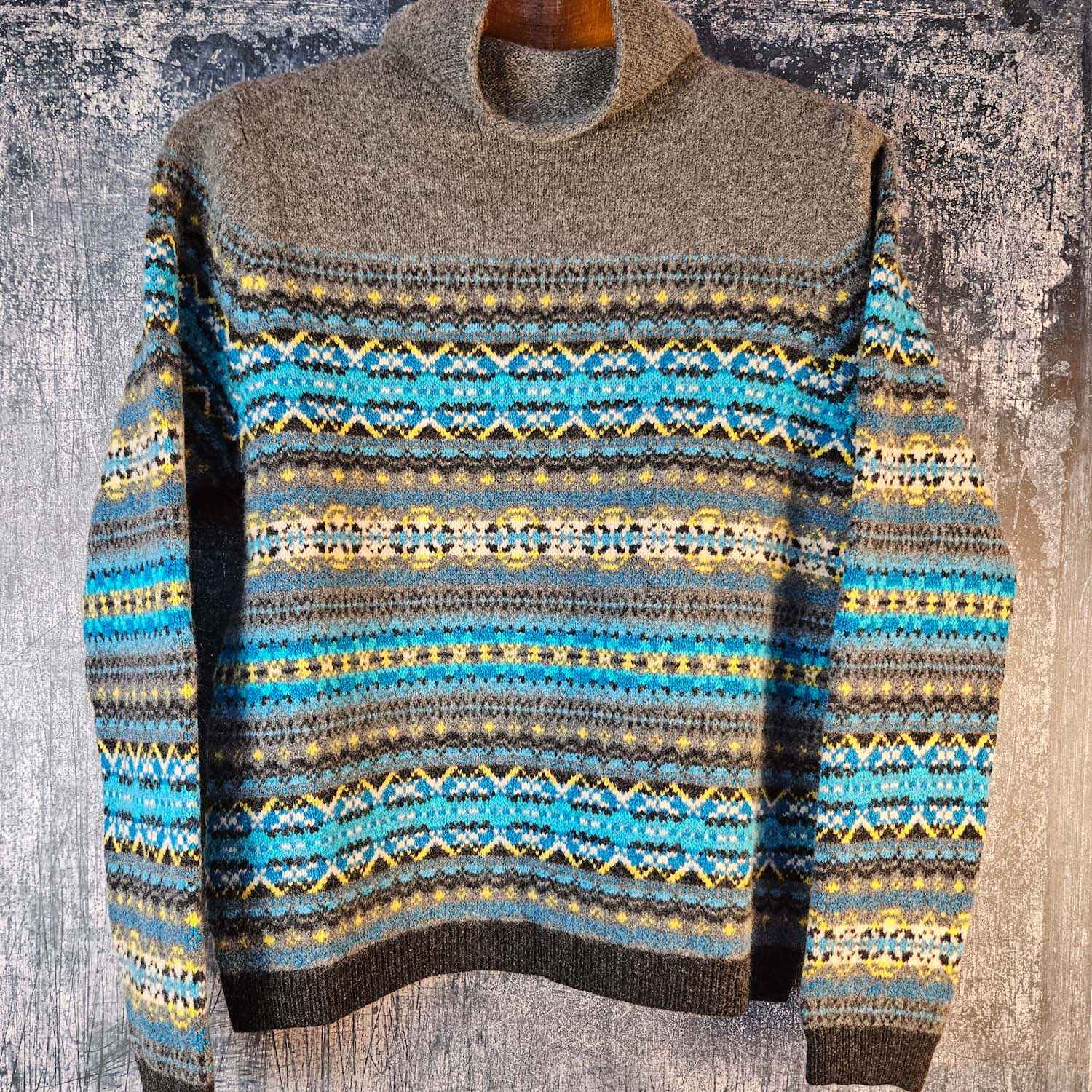 Eribe Kinross Fair Isle High Neck Sweater Reflection