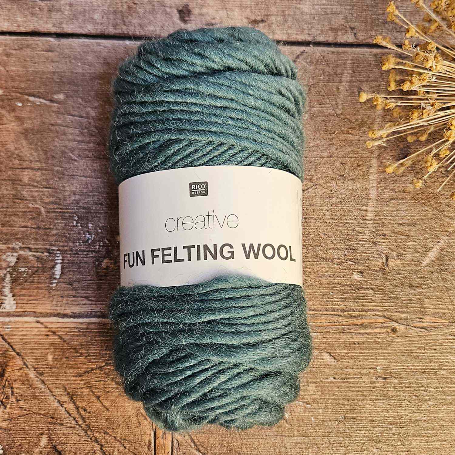 Rico Creative Fun Felting Wool - Aqua