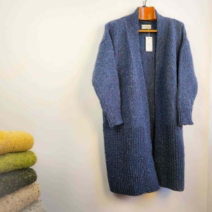 Killaloe Tweed Coat/Cardigan - Jeans