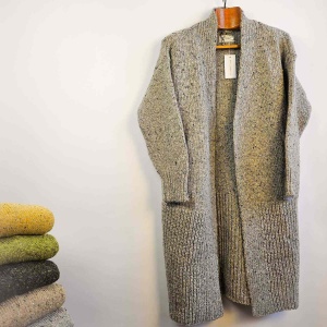 Killaloe Tweed Coat/Cardigan - Grey